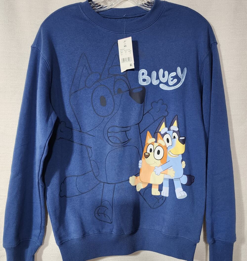Bluey blue sweatshirt women's XS